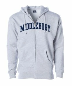 Independent Trading Company Middlebury Zip Hooded Sweatshirt Heavyweight (grey)