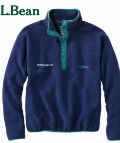 L.L.Bean Classic Unisex Middlebury Snap Fleece Pullover