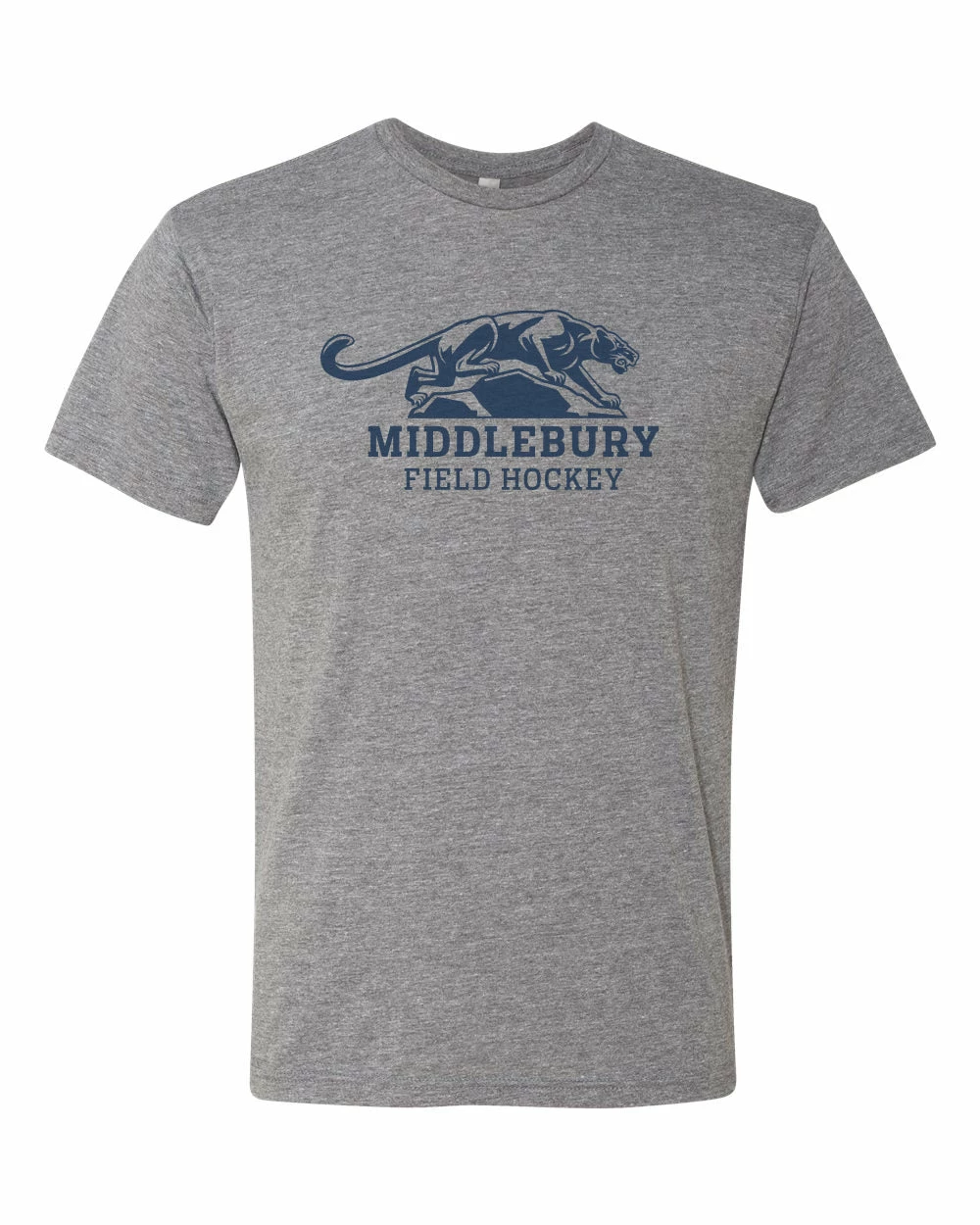 Next Level Middlebury Panther Field Hockey T-Shirt (grey-triblend)