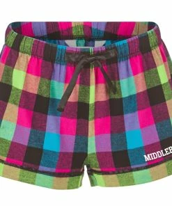 Boxercraft Women's Middlebury Flannel Shorts (Neon Colors)
