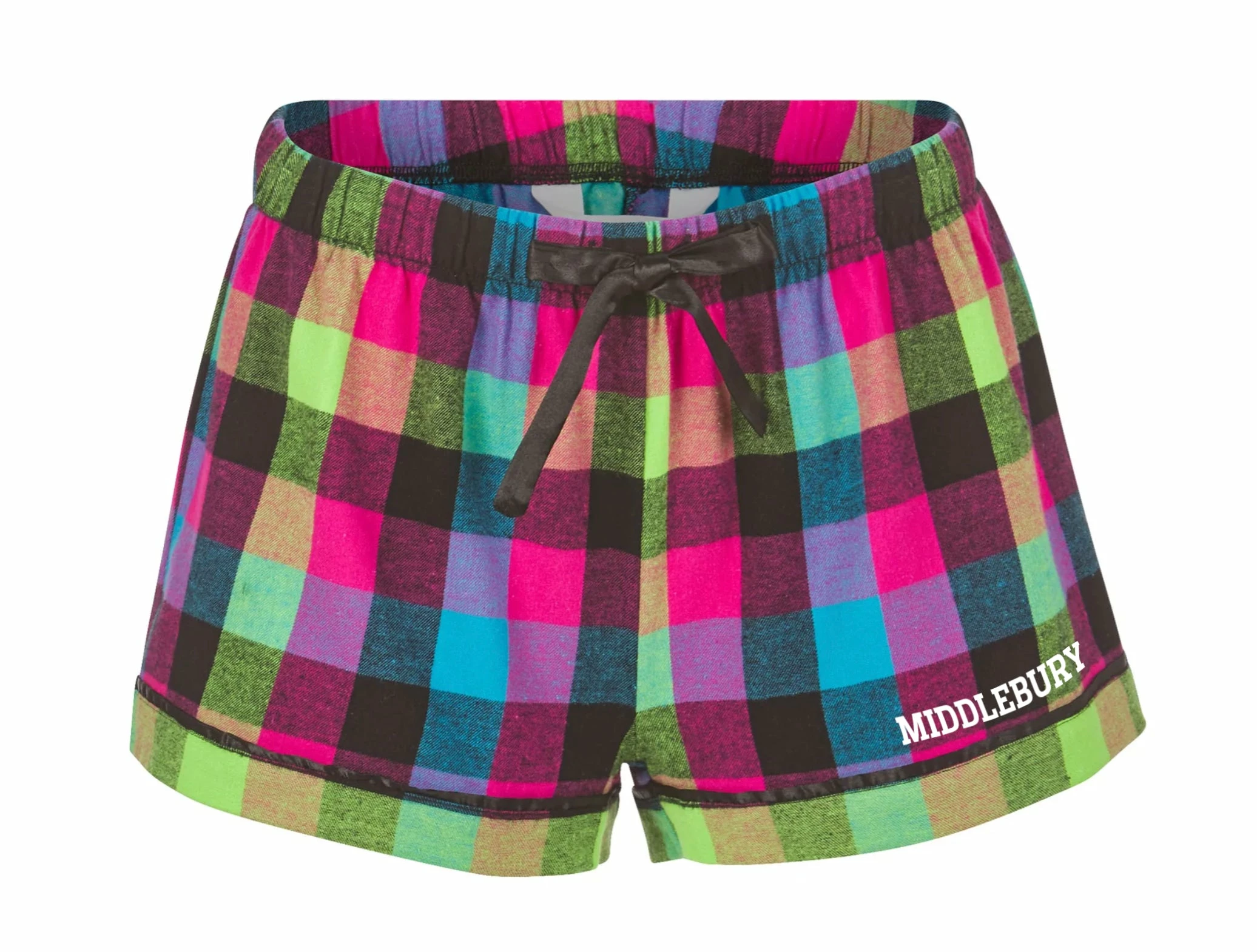 Boxercraft Women's Middlebury Flannel Shorts (Neon Colors)
