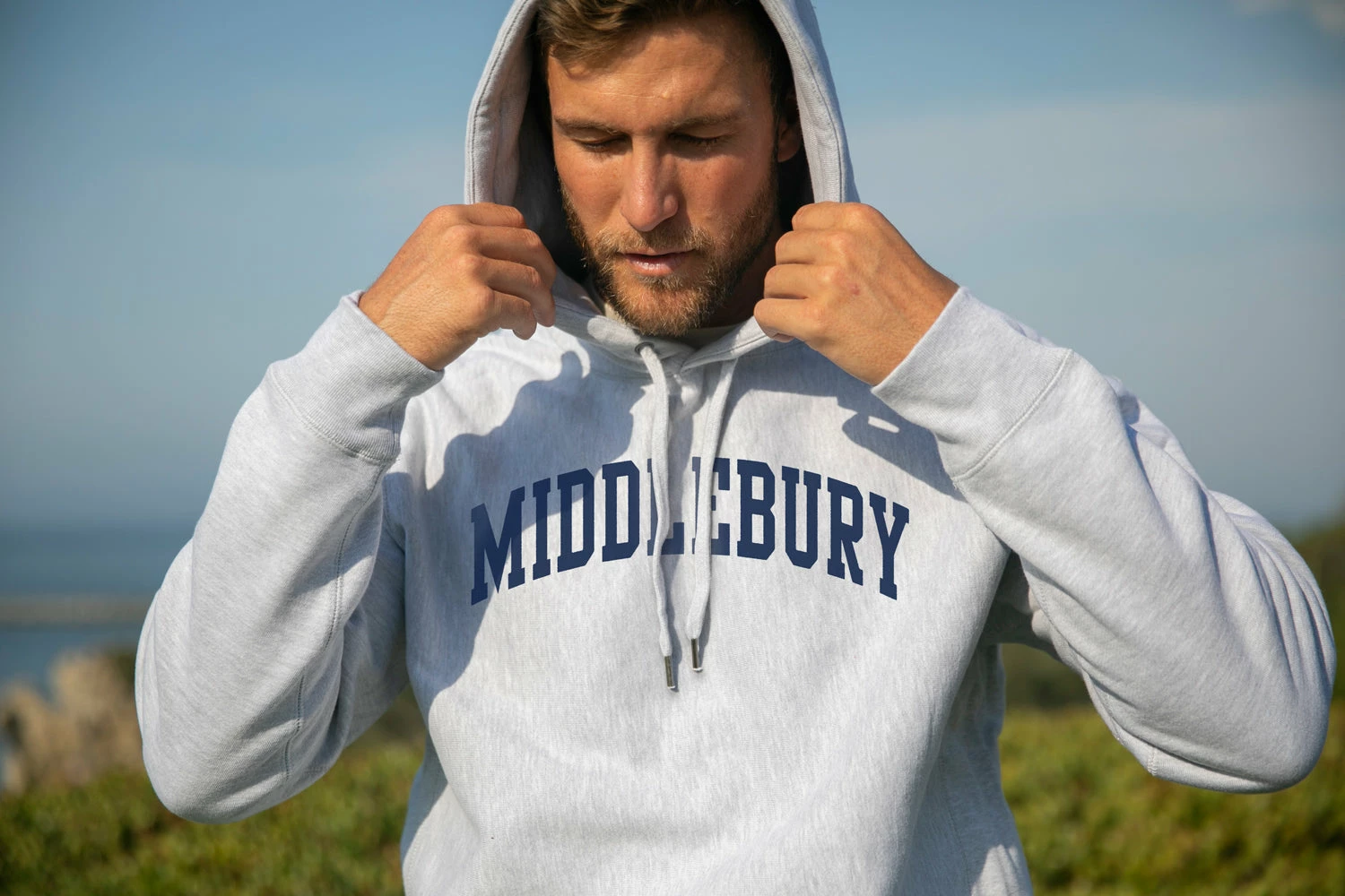 Independent Trading Company The Legend - Middlebury Hooded Sweatshirt (Grey)
