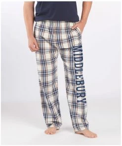 Boxercraft Men's Middlebury Flannel Pant (Natural Indigo Metro)