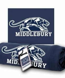 MV Sportswear Middlebury Panther Sweatshirt Blanket