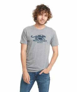 Next Level Middlebury Panther Hockey T-Shirt (grey-triblend)