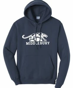 The Middlebury Shop Middlebury Panther Hooded Sweatshirt (navy)