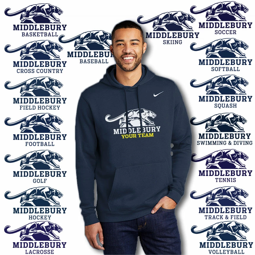 Nike Middlebury Panther Team Hoodie