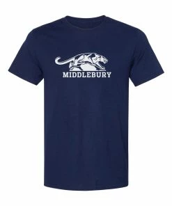Gildan Brand Middlebury Panther T-Shirt (cotton-navy)