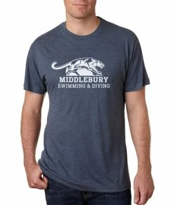 Next Level Middlebury Panther Swimming & Diving T-Shirt (navy-triblend)