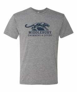 Next Level Middlebury Panther Swimming & Diving T-Shirt (grey-triblend)