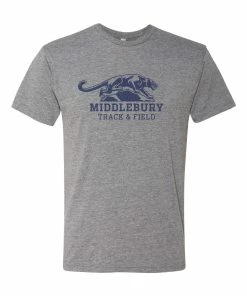 Next Level Middlebury Panther Track & Field T-Shirt (grey-triblend)
