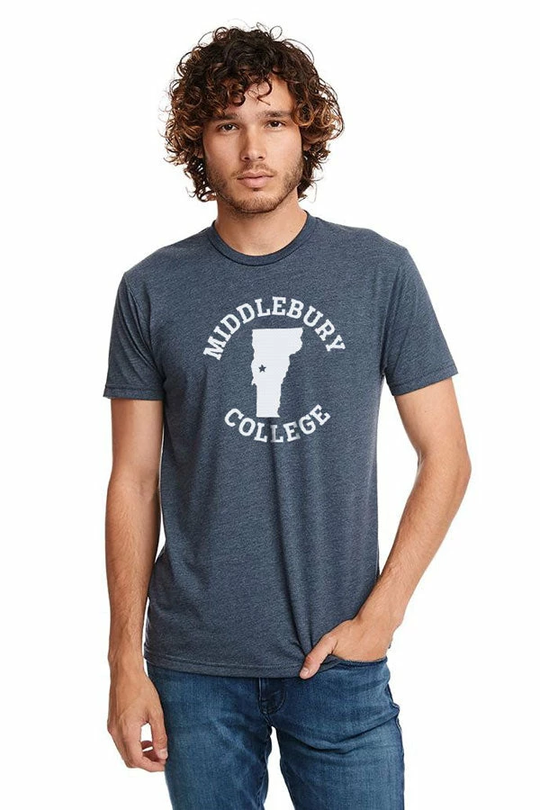 Next Level Middlebury College - Vermont Tee (navy) - Image 2