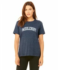 Bella + Canvas Middlebury (Soft Blend) Womens Tee (navy)