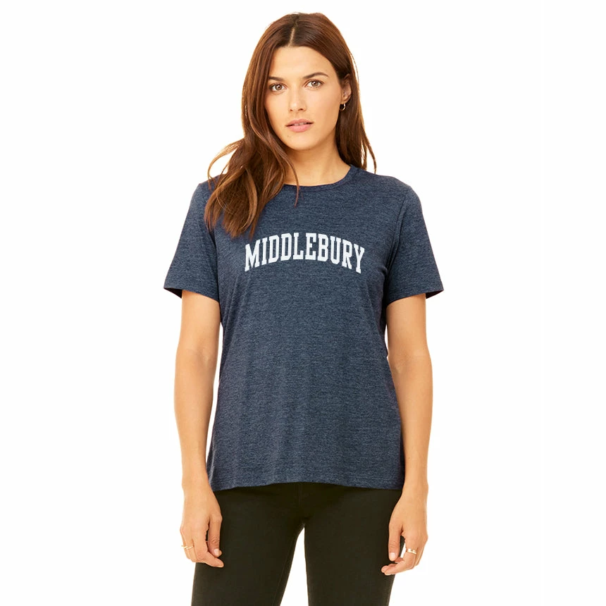 Bella + Canvas Middlebury (Soft Blend) Womens Tee (navy)