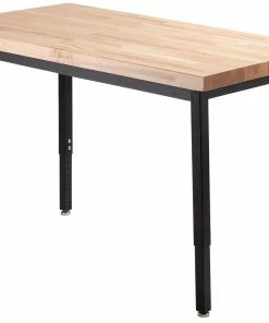 National Public Seating Heavy-Duty Adjustable Butcher Block Tables